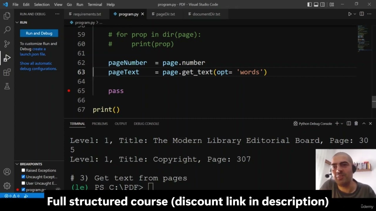 Как извлечь текст из PDF-файла с помощью Python + PyMuPDF?
