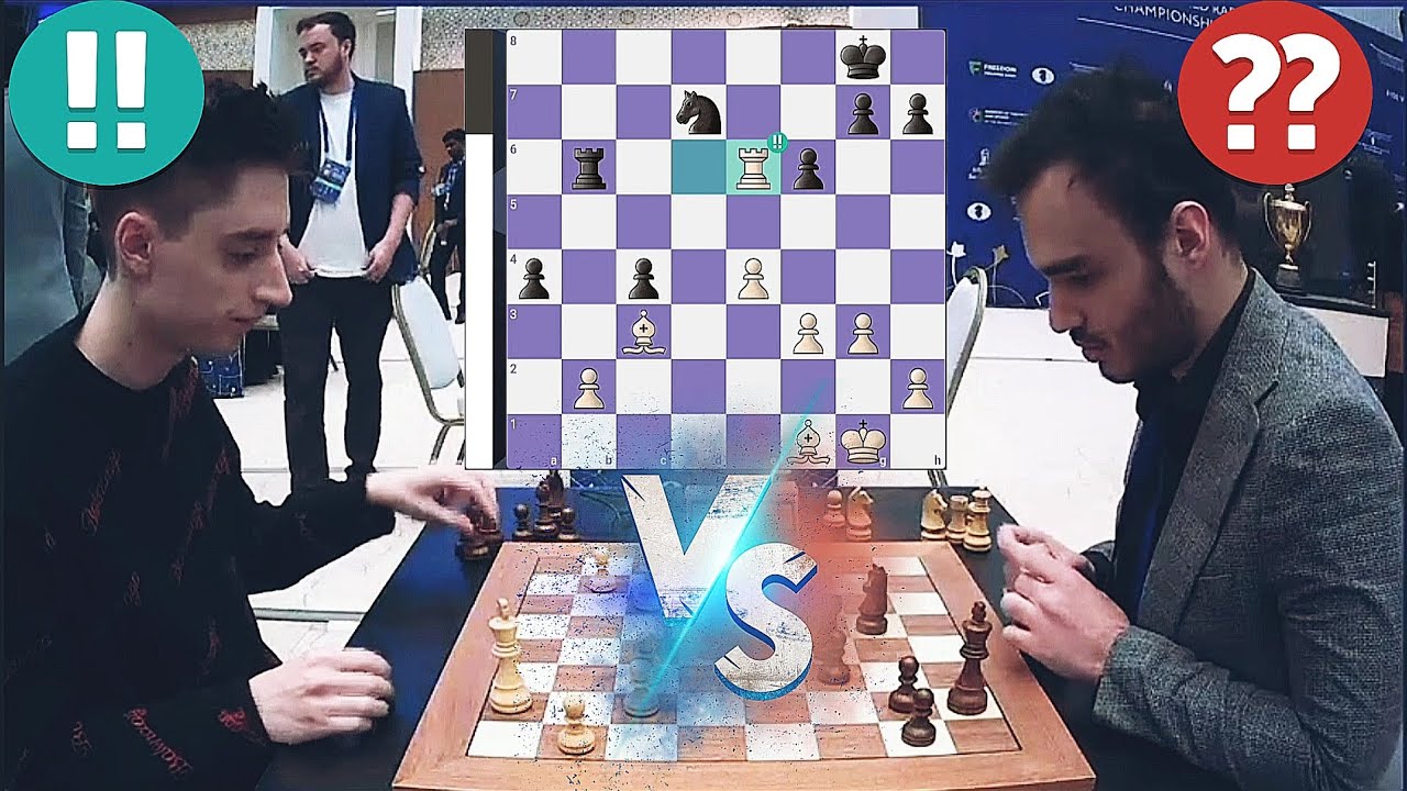 The Roooook!! Daniil Dubov plays a brilliant tactical rook sacrifice against Amin Tabatabaei | 2023