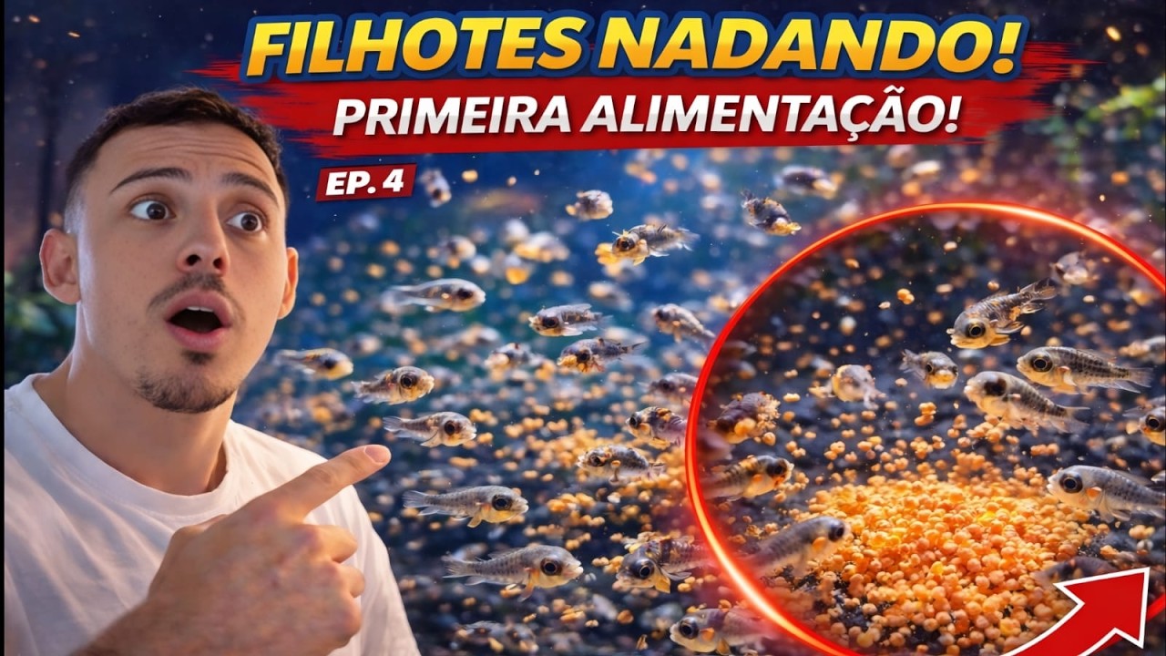 FINALMENTE ELES COMEÇARAM A COMER! FILHOTES DE OSCAR (EP.4)