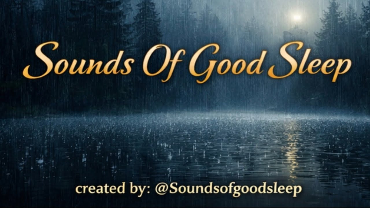 Fall Asleep in Minutes Night Rain & Soft Thunder Sounds for Deep Sleep