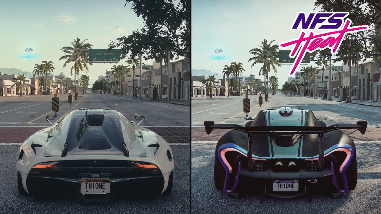 NFS Heat | Koenigsegg Regera 2016 vs. McLaren P1 GTR 2015 Sound and Performance Comparison