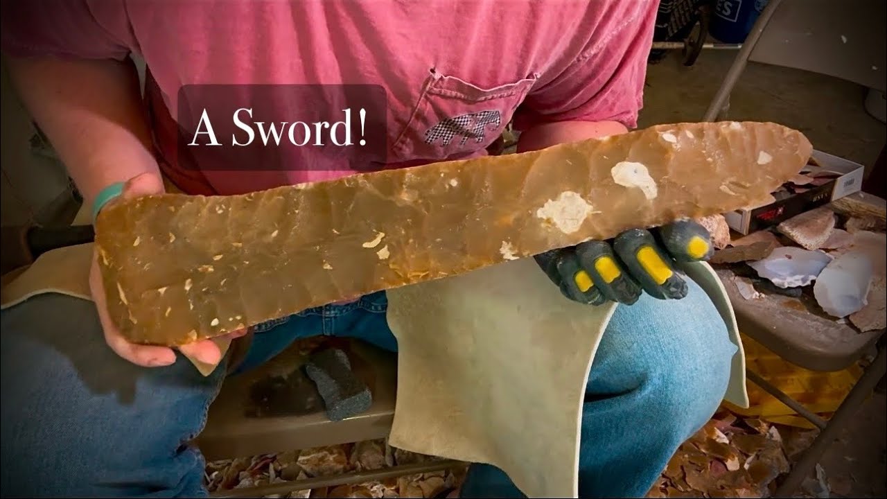 Flintknapping a HUGE Tab of Flint River Chert! (Part 8)