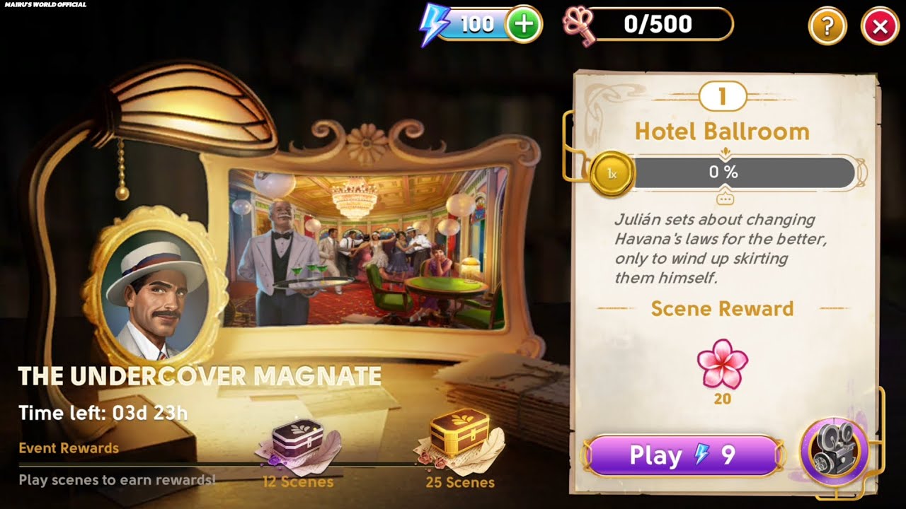 June's Journey Secrets 35 Scene 1 Hotel Ballroom Word Mode 4K ULTRA HD