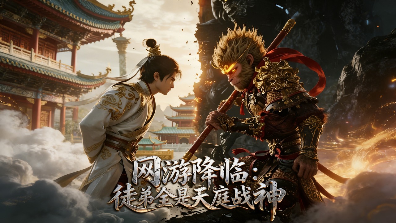 【FREE】《网游降临：徒弟全是天庭战神》重生洪荒携十年记忆，开局契约天命石猴，截胡菩提收杨戬，集齐七大契约硬撼鸿钧登至尊！#动漫 #小说改编 #漫画