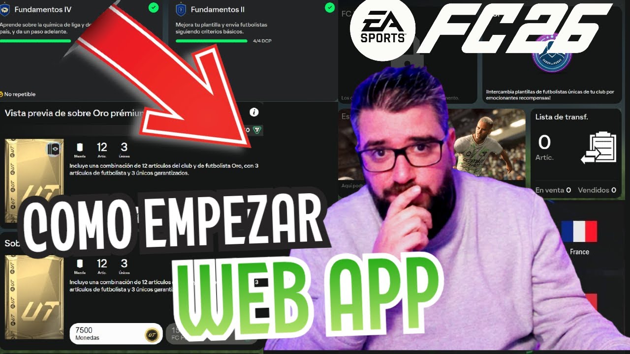 COMO EMPEZAR EN LA WEBAPP EA FC 26 Y GANAR MONEDAS | TUTORIAL PRIMEROS PASOS EN LA WEBAPP FC 26