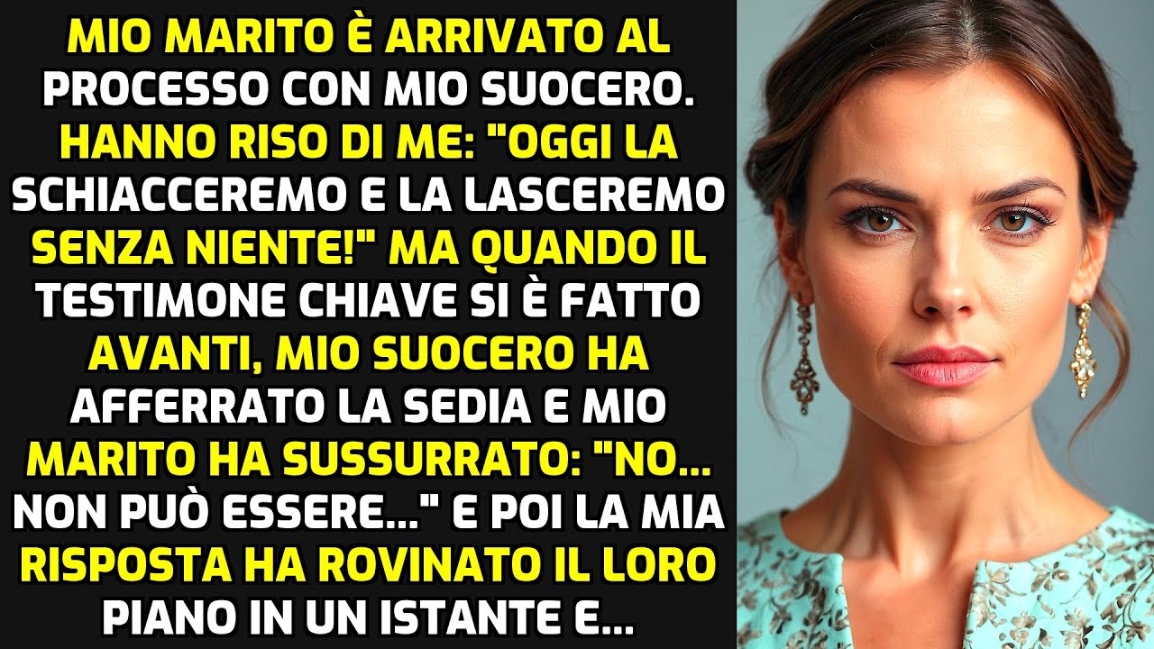 Mio Marito È Arrivato Al Processo Con Mio Suocero. Hanno Riso Di Me Ma La Mia Risposta.. STORIE VITA