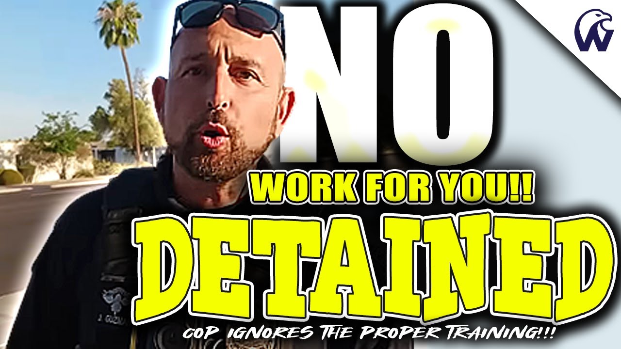 Cops Detain An Innocent Man For Going To Work | ID Refusal