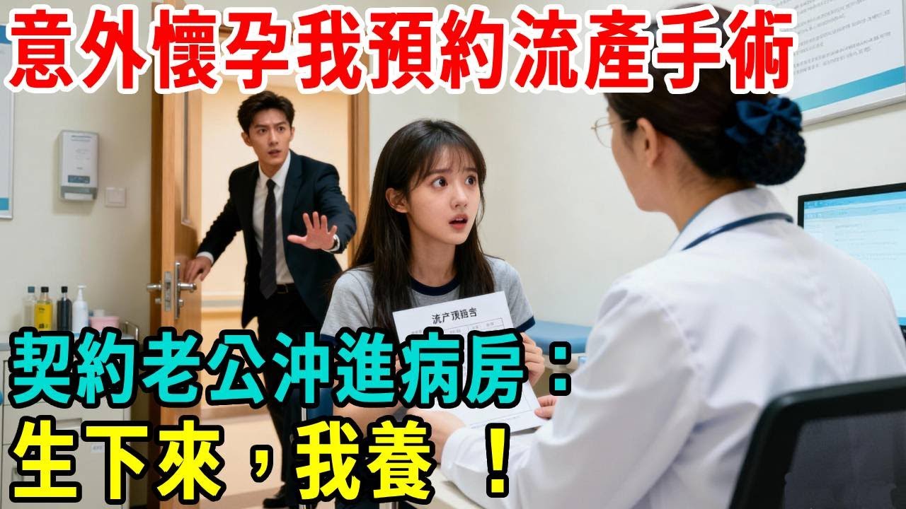 意外懷孕我預約流產手術，契約老公紅眼沖進病房：“生下來，我養 ！”#掉馬甲#甜寵 #閃婚#情感故事 #霸道總裁 #婚姻#都市愛情 #先婚後愛 #霸道總裁 #灰姑娘#爽文 #婚姻
