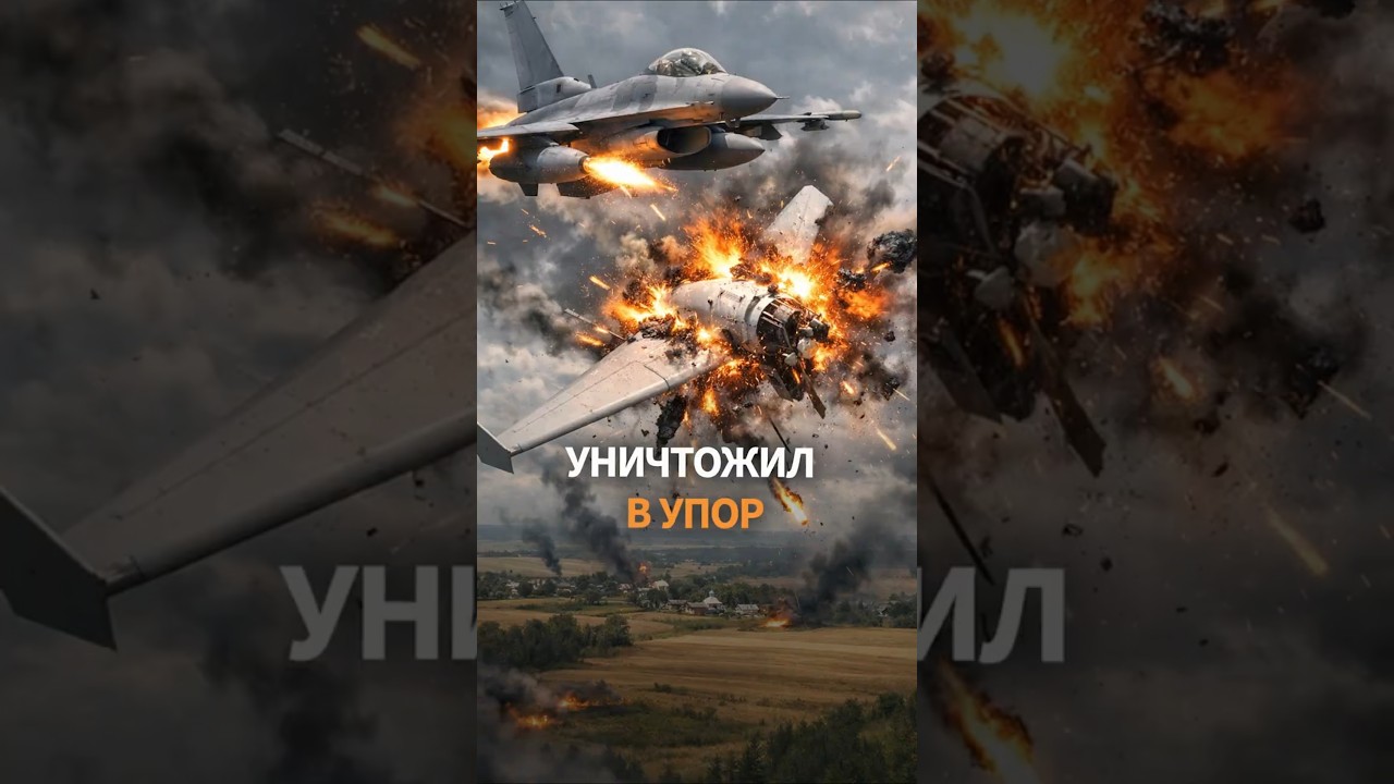 ШОК! Украинский F-16 в упор уничтожил российский 
