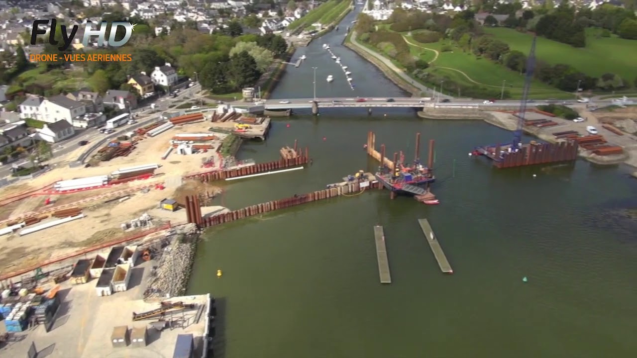Visitez la ville de Vannes en vues aériennes par drone