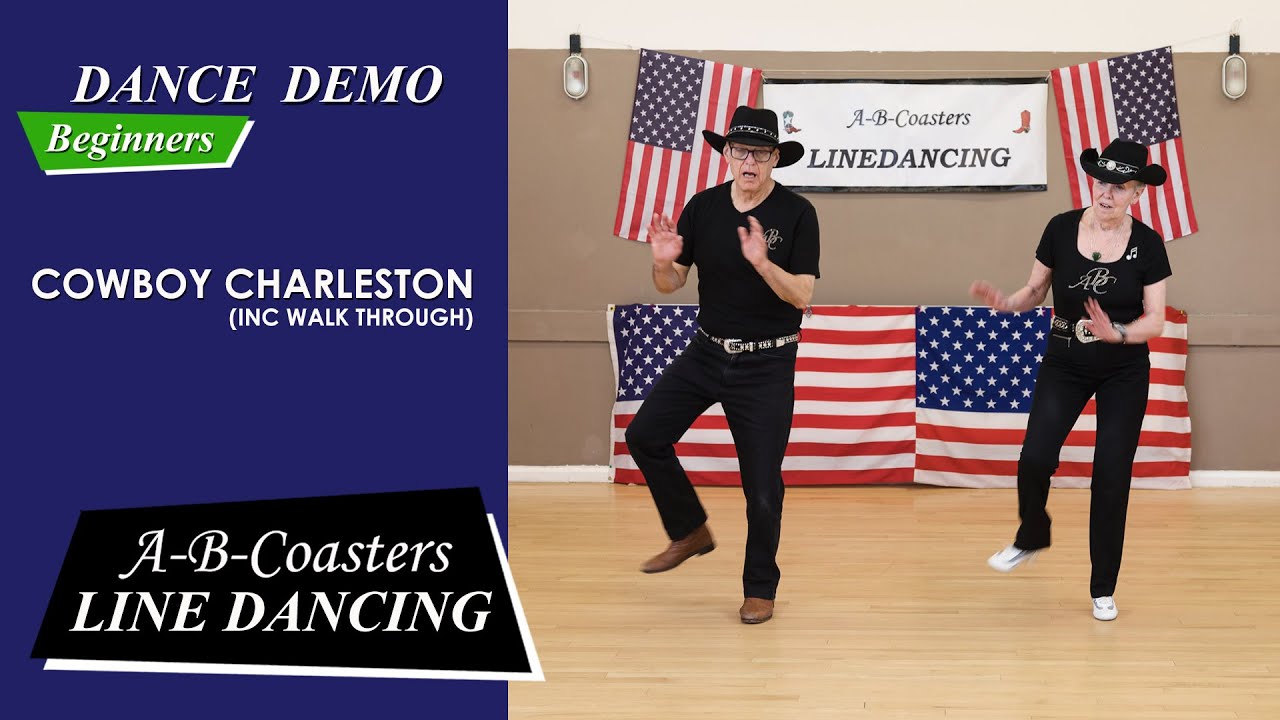 COWBOY CHARLESTON - Line Dance Demo & Walk Through