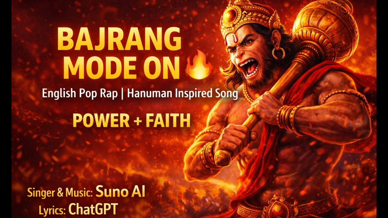 Bajrang Mode On 🔥 | English Pop Rap | Hanuman Inspired | Motivational Energy Song