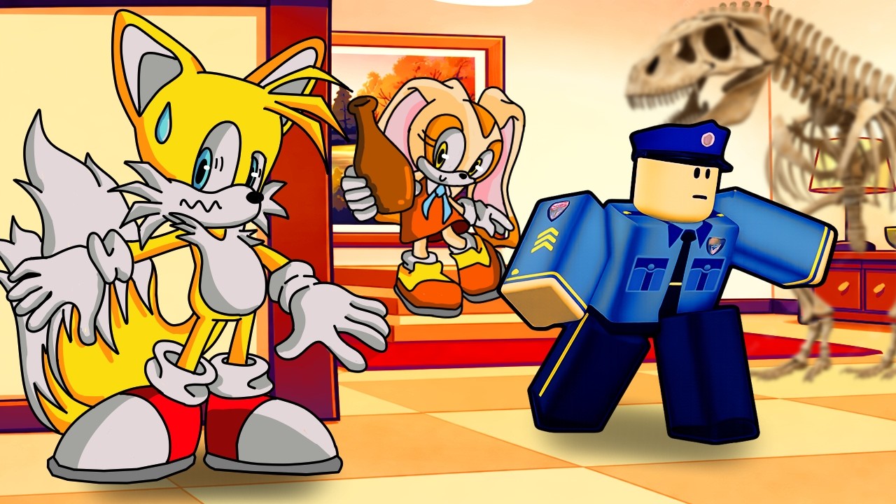 TAILS y CREAM roban un ¿MUSEO? roblox 😱💰