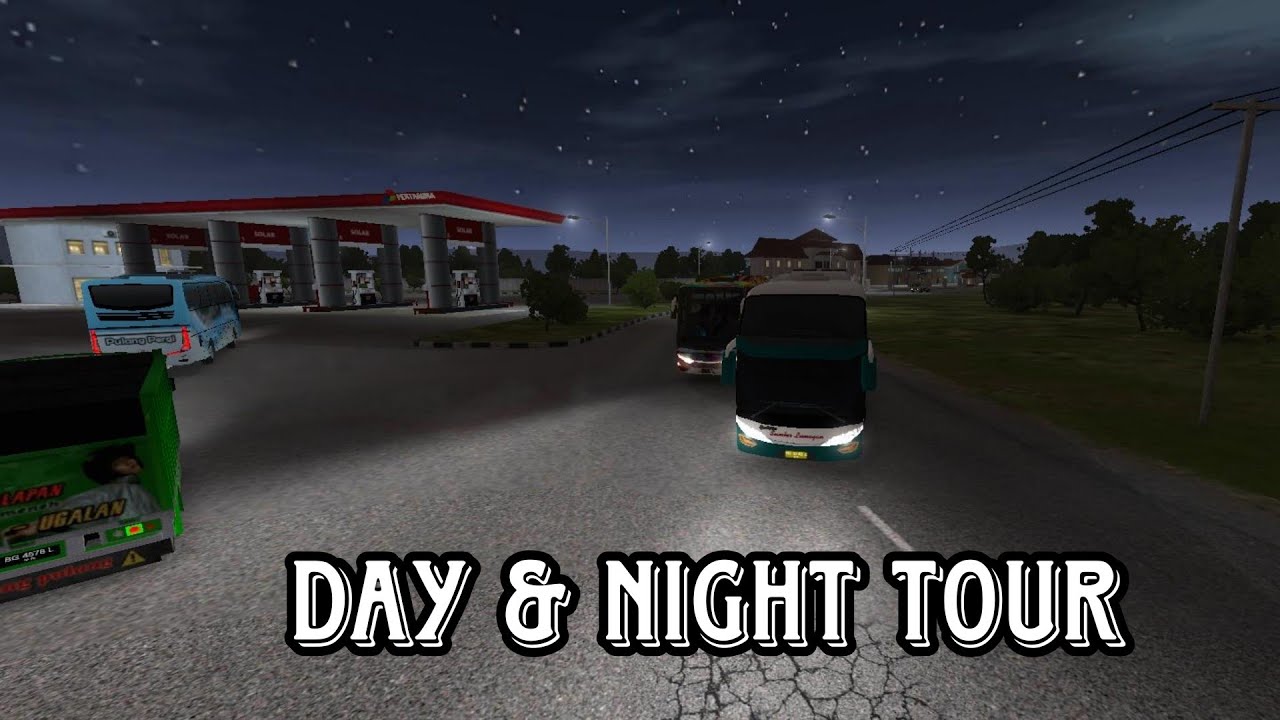BUS SIMULATOR | DAY & NIGHT TOUR | SAFE DRIVE| 2023 | #BussidPariwisata #UpdateBussid #trukoleng