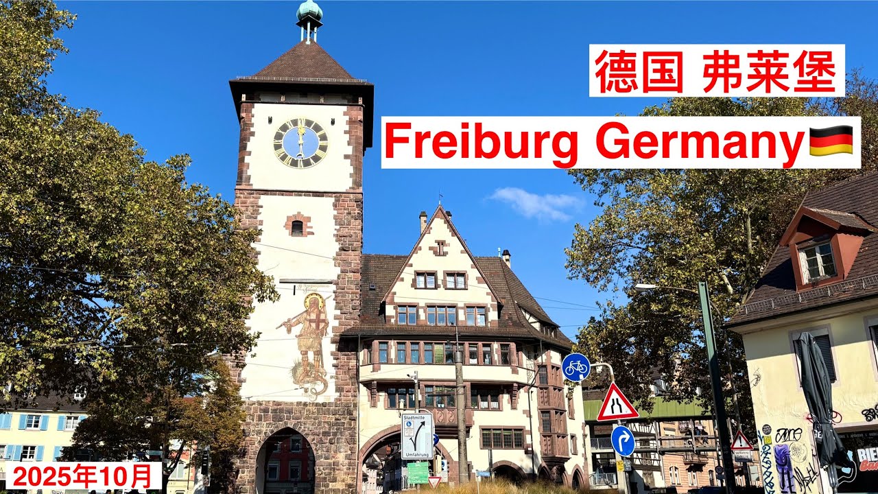 Freiburg im Breisgau, Germany | Old town | City runnels｜Dreisam River 德国弗莱堡一日游 ｜老城城市中心路面的水渠 ｜德赖萨姆河