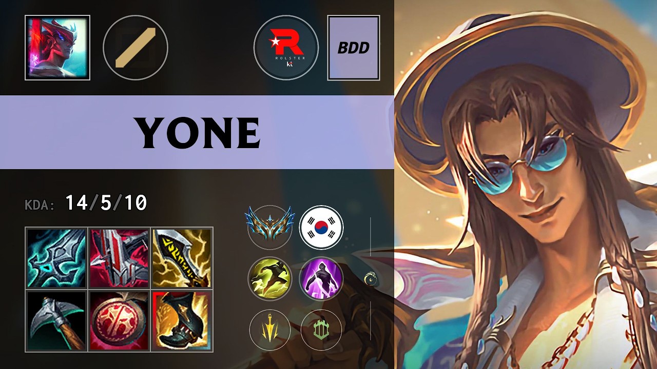 (KT Bdd) Yone Mid vs Akshan - KR Challenger Patch 26.13