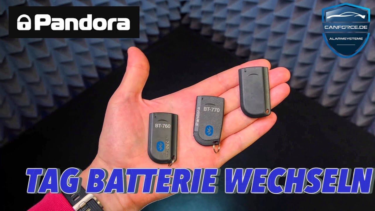 Pandora Batteriewechsel Anleitung BT-760 | BT-770 | BT- 780 - SMS Meldung 