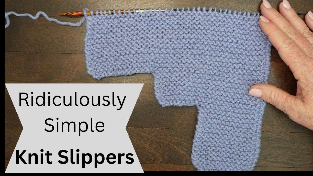 Ridiculously Simple Knit Slippers