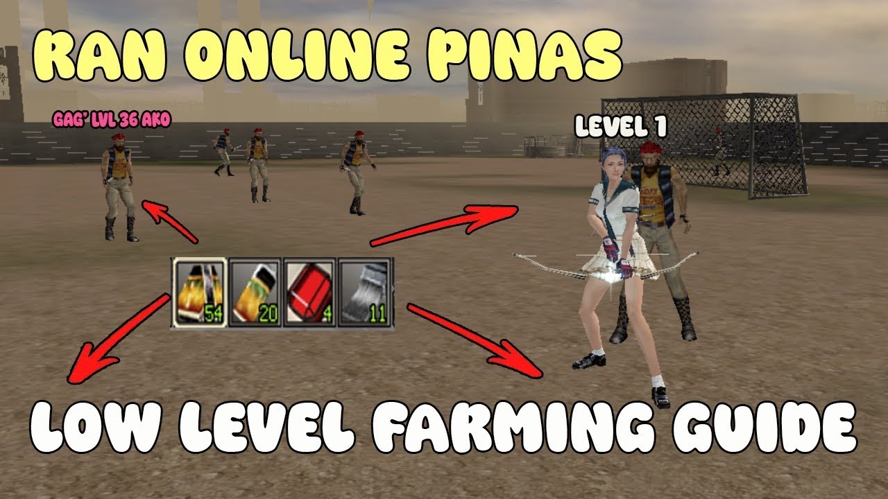 Ran Online Pinas - LOW LEVEL FARMING GUIDE AND LEVEL UP