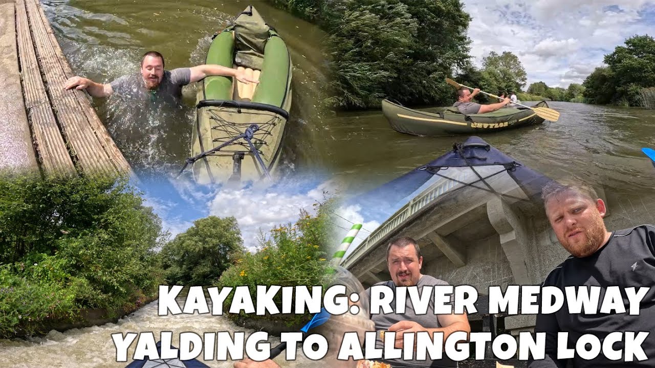 We Kayaked Down The River Medway From Yalding To Allington Lock In Inflatable Kayaks