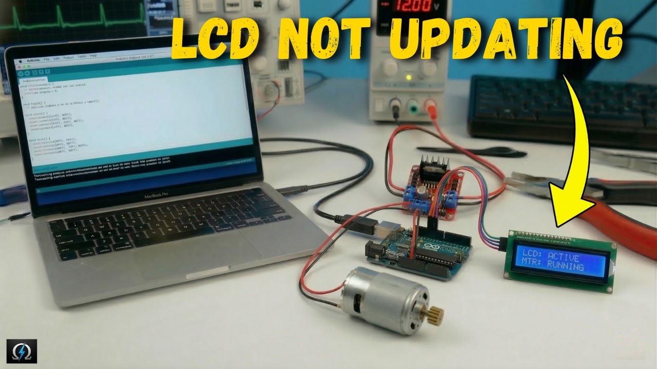 ЖК-дисплей Arduino зависает при запуске двигателя? Вот настоящее решение.
