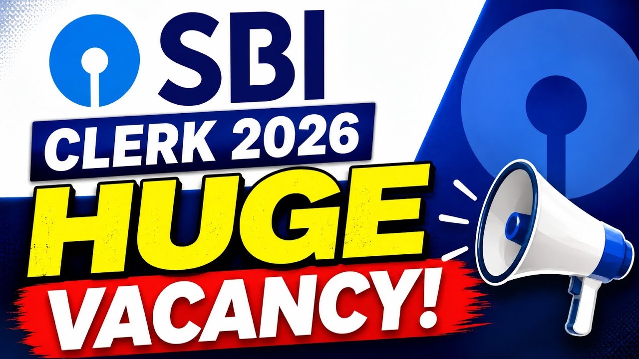 📢📢 SBI CLERK HUGE VACANCY 📈 🥶