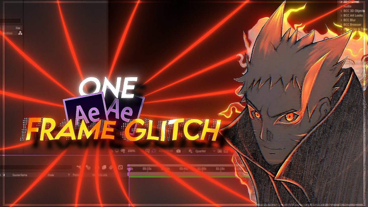 1 Frame Glitch Tutorial - AfterEffects AMV