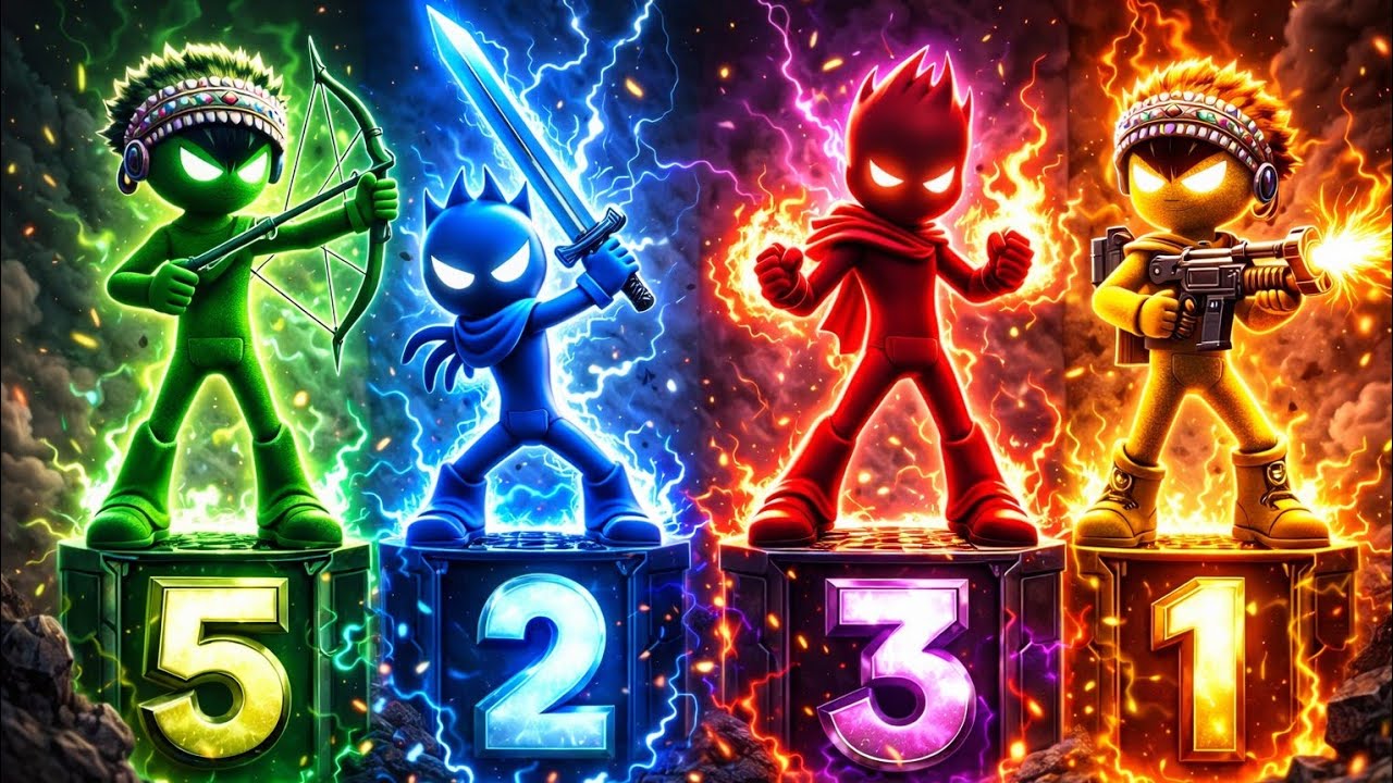 Stickman Party - Tournament Mode 1-4Player Random |Gameplay WalkthroughMiniGames Update