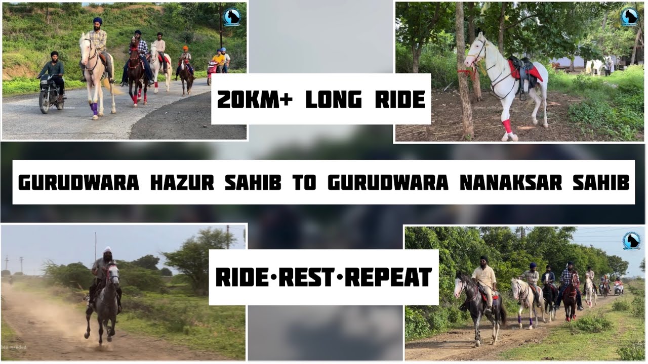 20km+ LONG RIDE || GURUDWARA HAZUR SAHIB TO GURUDWARA NANAKSAR SAHIB || HORSE STABLE NANDED