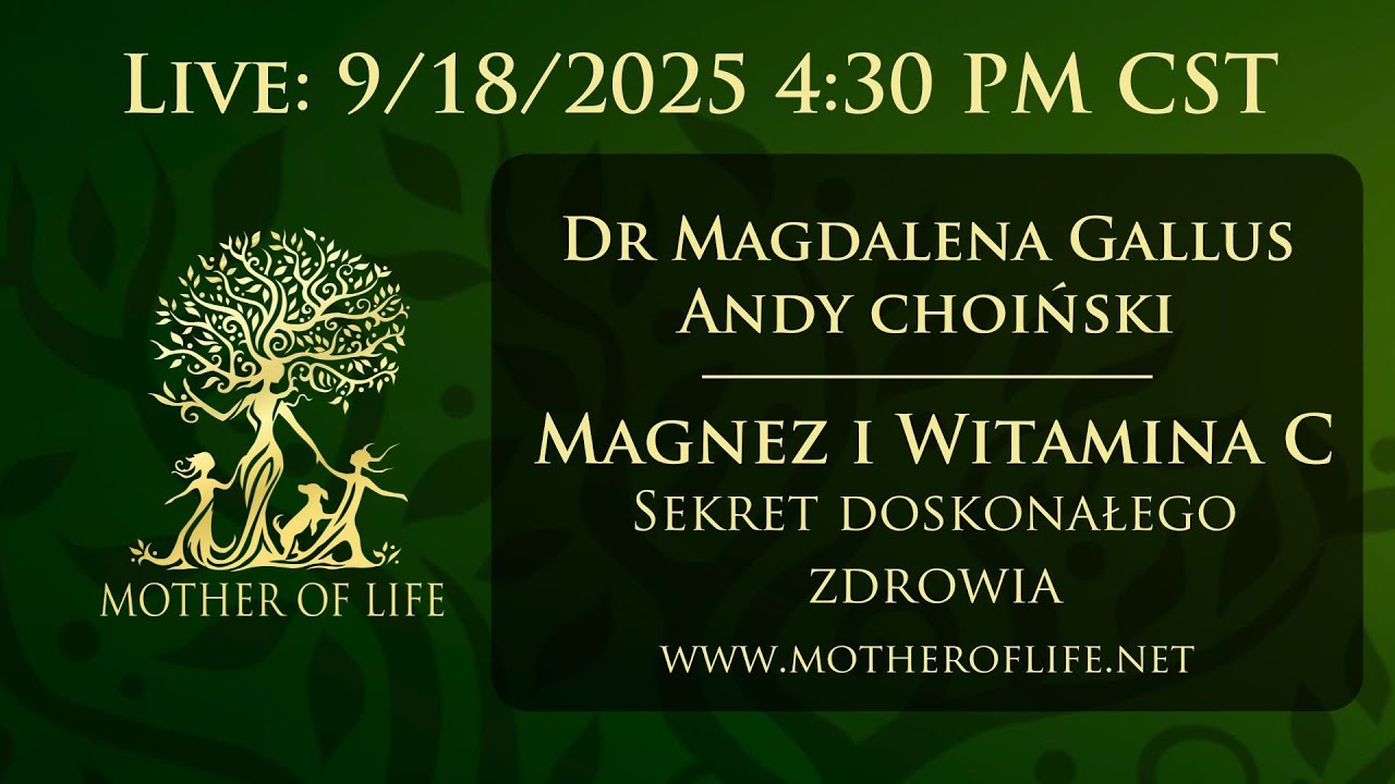 9/18/25 | Magnez i Witamina C: Sekret doskonałego zdrowia | Magdalena Gallus i Andy Choiński
