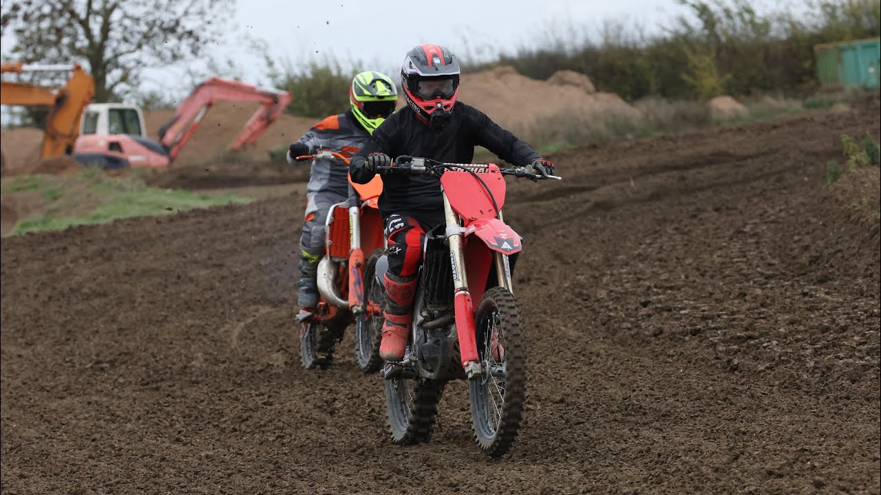 Last session mess around on empty track for the CrfBoyz #crf250 #Vipmx