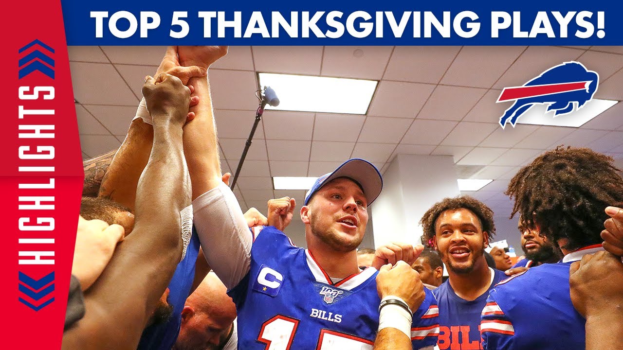 Buffalo Bills Top 5 Thanksgiving Game Plays! | NFL Throwback