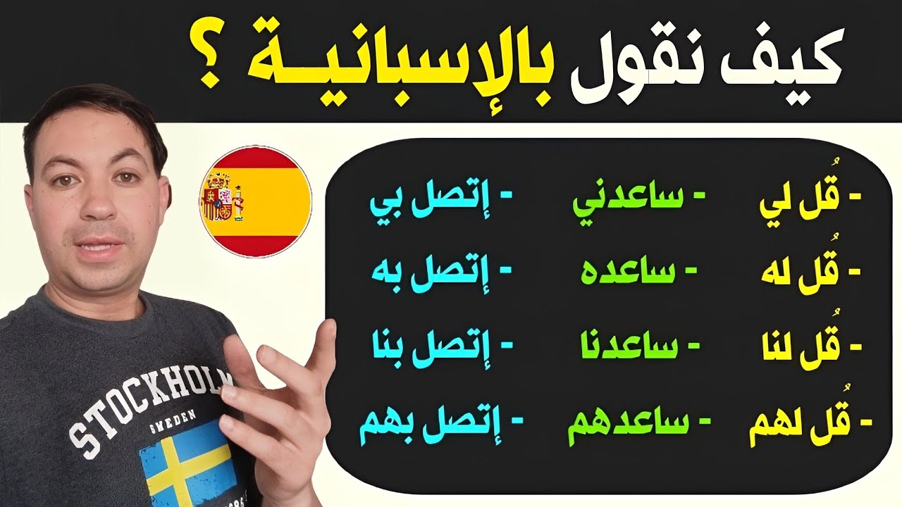 الدرس الذي سيجعلك تتكلم الاسبانية بسرعة و بسهولة | تعلم اللغة الإسبانية Learn spanish !