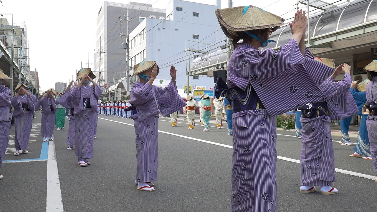 第70回前橋まつり2018 民謡踊り