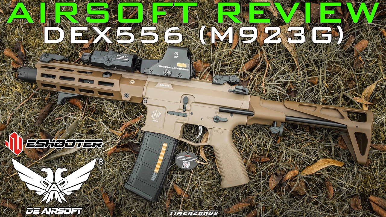 Airsoft Review #339 Double Eagle DEX556 TAN (M923G) AEG Kestrel V2 ETU Eshooter [FR]