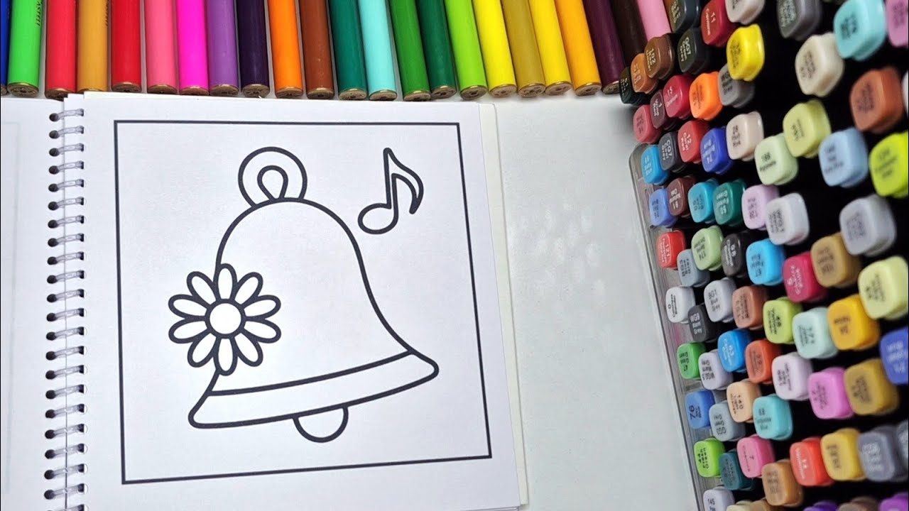 ASMR Color with Me | Cozy Cute Bell Coloring Book for Relaxing Vibes