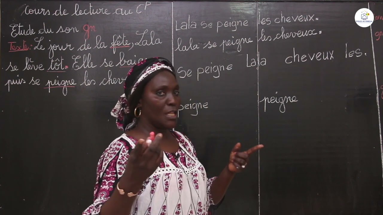 Cours - CP - Français : Leçon de lecture / Etude du son GN / Mme N'diaye