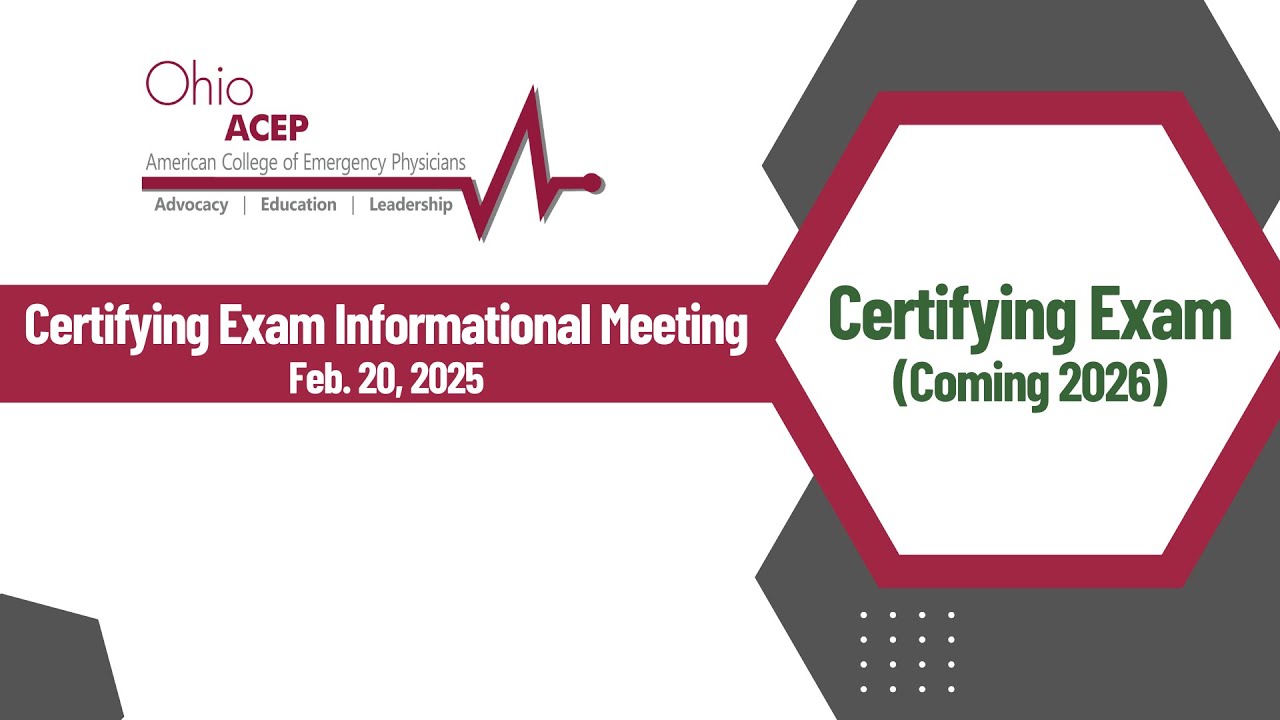 ABEM Certifying Exam Informational Meeting