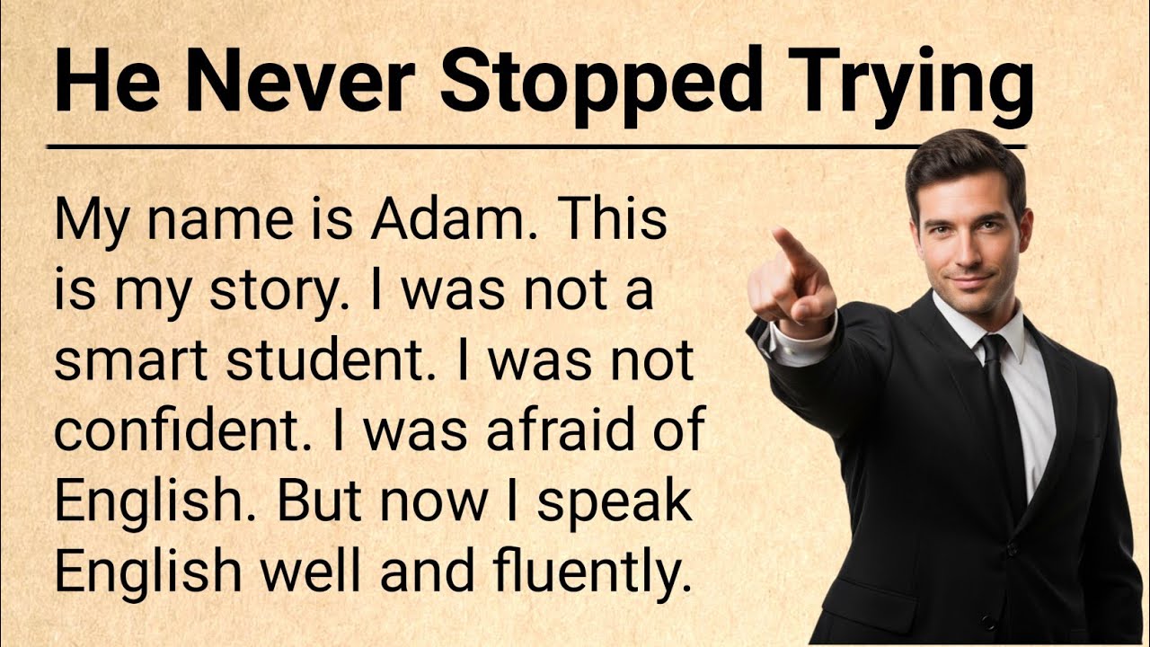 Learn English With Story + Short, Simple and Daily Useful Sentences || + Motivation