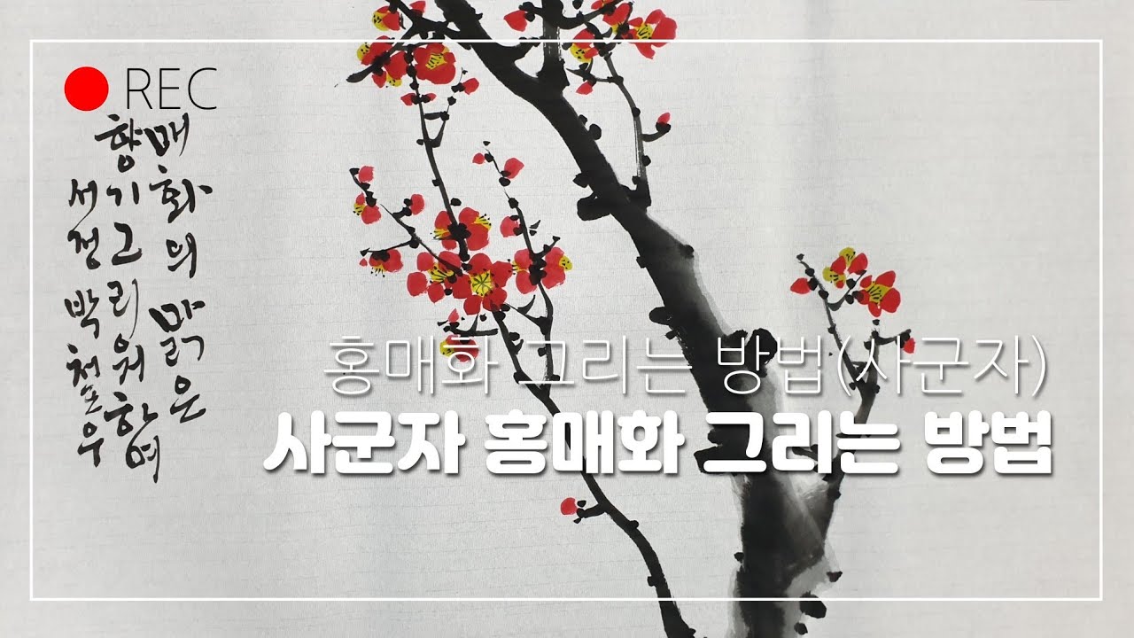 홍매화 그리는 방법