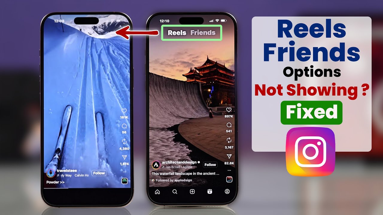 Исправление проблемы с отображением опции «Друзья» в Instagram Reels | Как вернуть вкладку «Друзь...