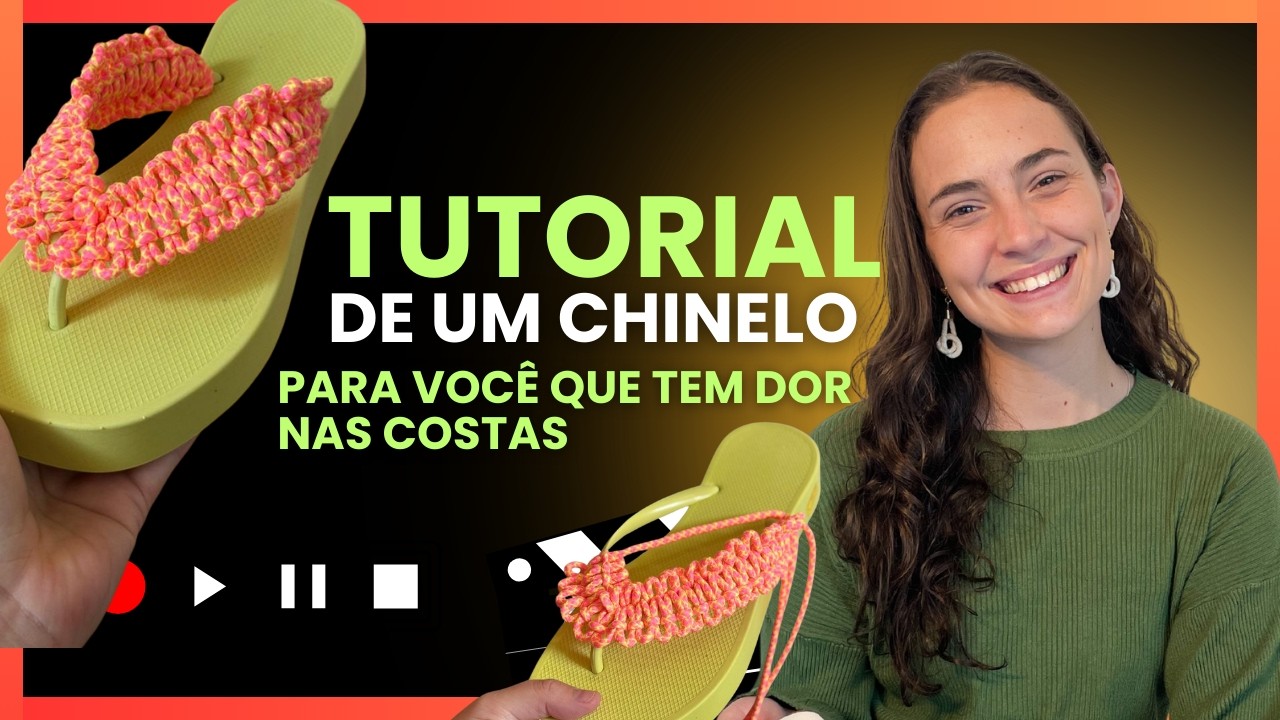 Chinelo para você que tem problema de coluna! OLHA QUE LINDOO!!