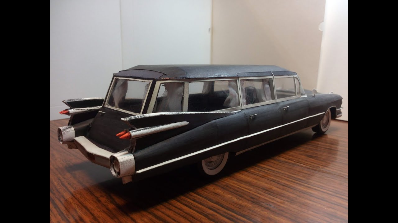 Paper model: 1959 Cadillac Miller-Meteor Futura Hearse