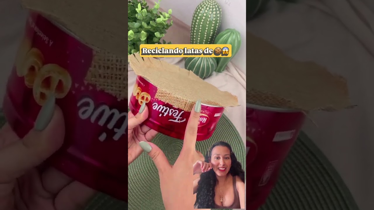 Reciclando latas de galletas 🍪💯😱👌 