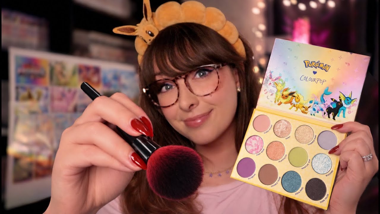 ASMR 💋 Pok&eacute;mon x ColourPop Eeveelution Makeup Collection | Unboxing & Swatching ⋆ Personal Attention