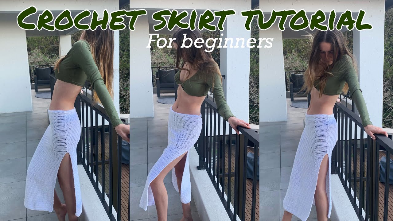 Long CROCHET SKIRT tutorial  | DIY |BEGINNER FRIENDLY