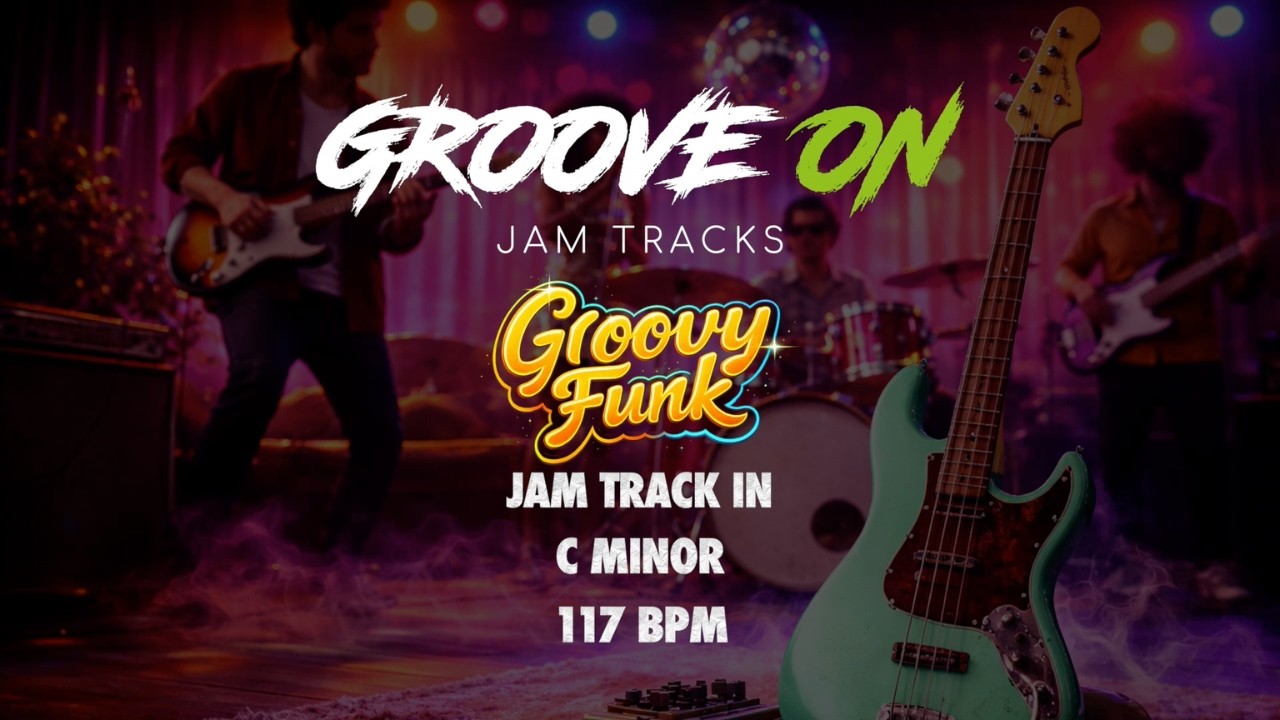 Groovy Funk Bass Jam Track in C minor