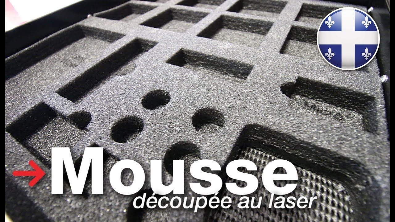Mousse découpée au laser | Mousse à graver au laser | Inserts en mousse sur mesure