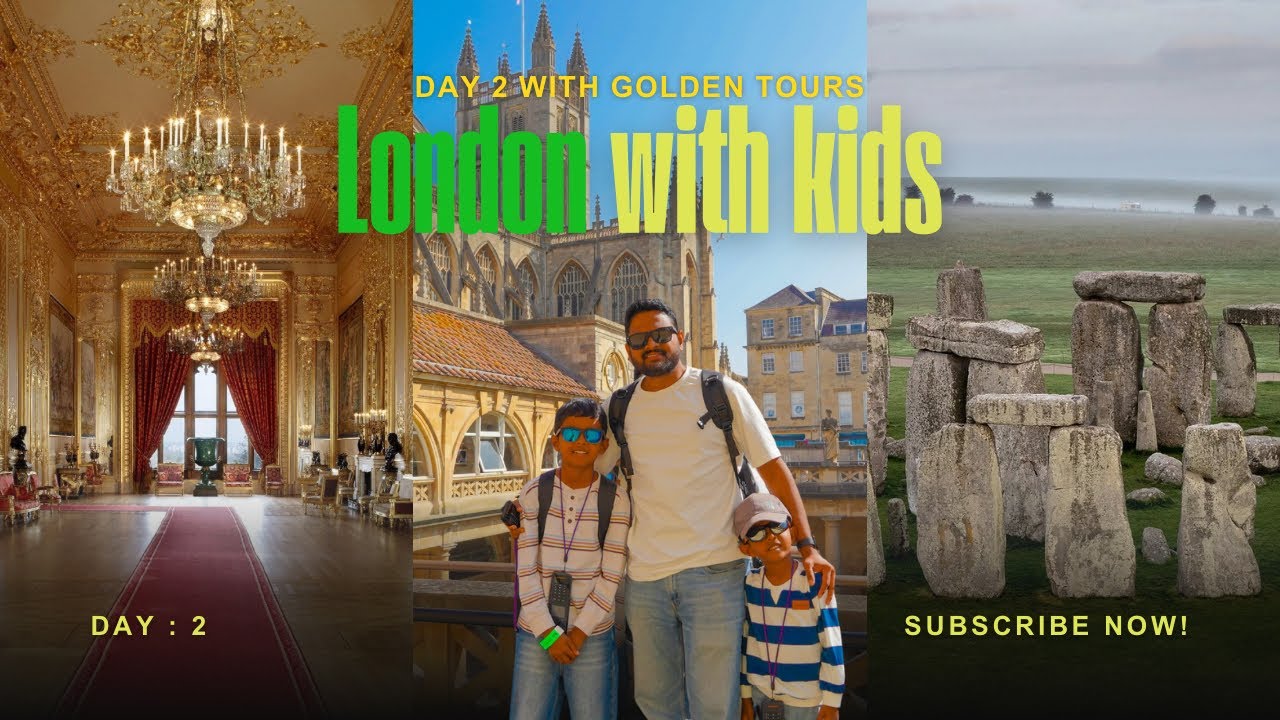 Day 2 in London | Exploring Windsor Castle, Stonehenge and Bath | Family Travel Vlog