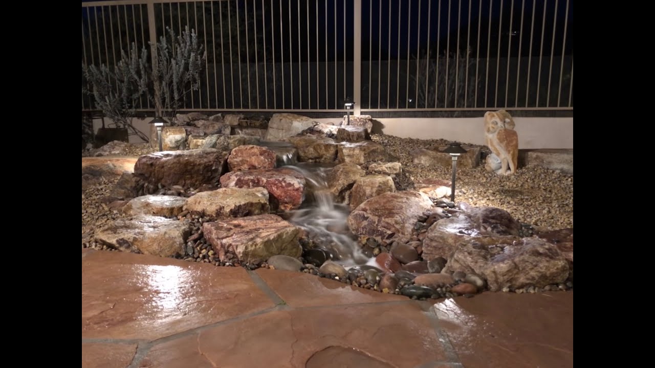 Back Patio Water Feature Transformation